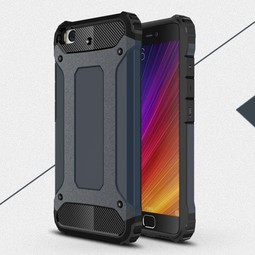 Чехол для Xiaomi Mi5s противоударный (черно-синий)