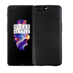 Чехол для OnePlus 5 Carbon Fibre (черный)