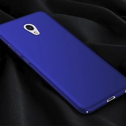 Пластиковый чехол для Meizu M5 Note soft touch 360 (синий)