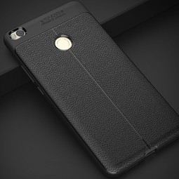 Чехол для Xiaomi Mi Max 2 (черный, узор кожа)