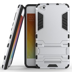Противоударный чехол с подставкой для Xiaomi Redmi 4A (серебристый)