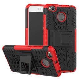 Гибридный чехол с подставкой для Xiaomi Redmi 4X (красный)