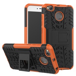 Гибридный чехол с подставкой для Xiaomi Redmi 4X (оранжевый)