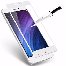 Защитное стекло 2D для Xiaomi Redmi 4 Pro (Белое)