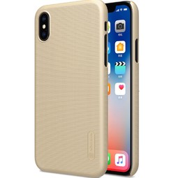 Чехол Nillkin Super Frosted Shield для iPhone X (золотой)