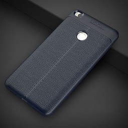 Чехол для Xiaomi Mi Max 2 (темно-синий, узор кожа)