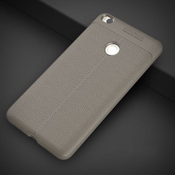 Чехол для Xiaomi Mi Max 2 (серый, узор кожа)