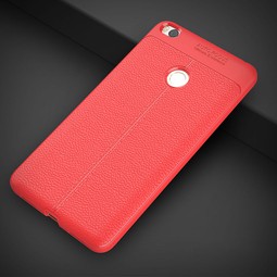 Чехол для Xiaomi Mi Max 2 (красный, узор кожа)