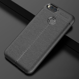 Чехол для Xiaomi Mi A1 / Mi 5X Leather Design (черный)