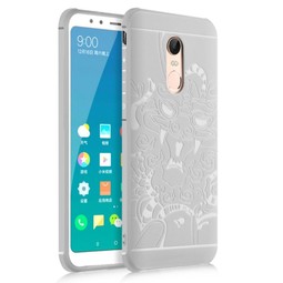Противоударный чехол Дракон для Xiaomi Redmi 5 Plus (серый)