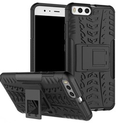 Противоударный чехол Hybrid Armor с подставкой для Xiaomi Mi6 (черный)