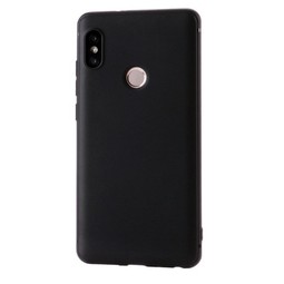 Матовый силиконовый чехол для Xiaomi Redmi Note 5 (черный)