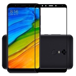 Защитное стекло для Xiaomi Redmi 5 Plus (черное)