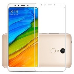 Защитное стекло 2.5D для Xiaomi Redmi 5 Plus (белое)
