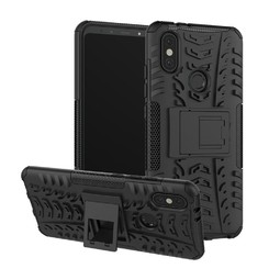 Противоударный чехол с подставкой Hybrid Armor для Xiaomi Mi A2 / Mi 6X (черный)