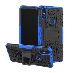 Противоударный чехол с подставкой Hybrid Armor для Xiaomi Mi A2 / Mi 6X (синий)