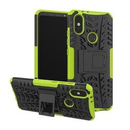 Противоударный чехол с подставкой Hybrid Armor для Xiaomi Mi A2 / Mi 6X (зеленый)