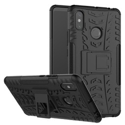 Противоударный чехол Hybrid Armor для Xiaomi Mi Max 3 (черный)