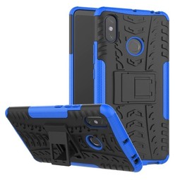 Противоударный чехол Hybrid Armor для Xiaomi Mi Max 3 (синий)